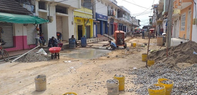 Obras de mejoramiento del sistema de alcantarillado.