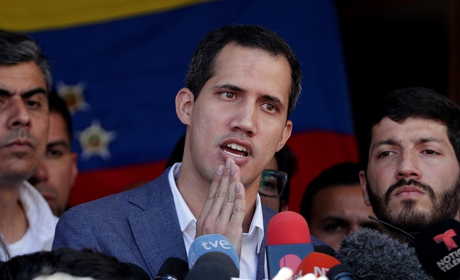 Juan Guaidó, jefe del Parlamento venezolano.