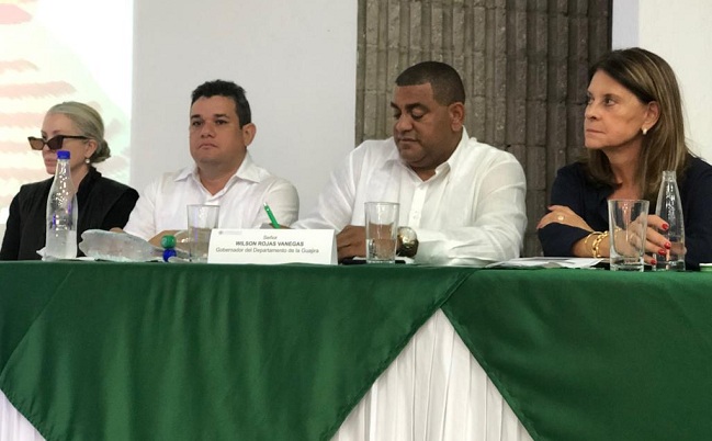 La vicepresidenta de la República, Martha Lucía Ramírez, visitó este miércoles el Departamento de La Guajira.