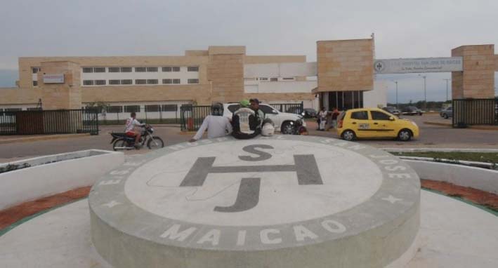 En el hospital San José de Maicao, se encuentran recluidos los pacientes.