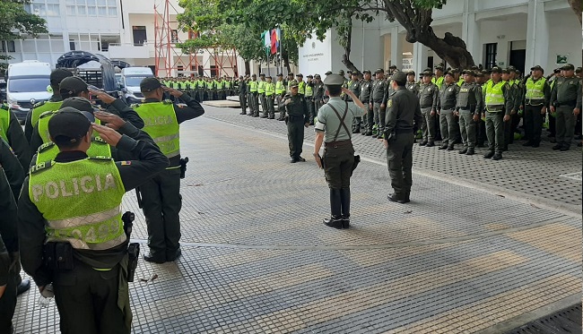Solo en Santa Marta 700 hombres de la Policía velaran por la seguridad de la ciudadanía.