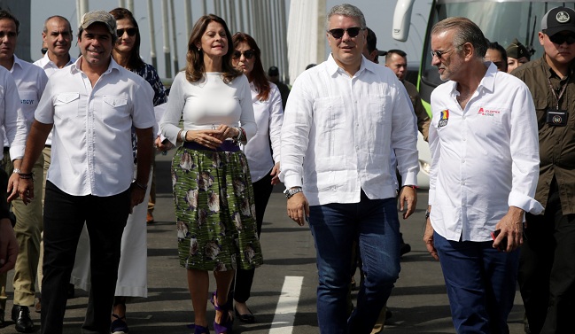 El nuevo Puente Pumarejo es la demostración de la pujanza de un país que piensa en grande, dijo el Presidente Iván Duque durante la inauguración de esta obra.