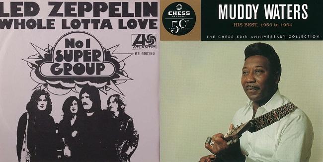 “Whole Lotta Love” de Led Zeppelin fue señalada por plagio al guardar una obvia similitud con “You need Love”, de Muddy Waters (derecha). Foto: EFE