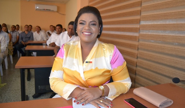 Oriana Zambrano Montoya, presidente de la Asamblea.