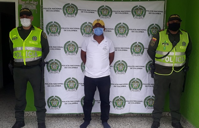 Juan David Mercado Ternera fue capturado por la Policía del Magdalena en el municipio de Aracataca, Magdalena.