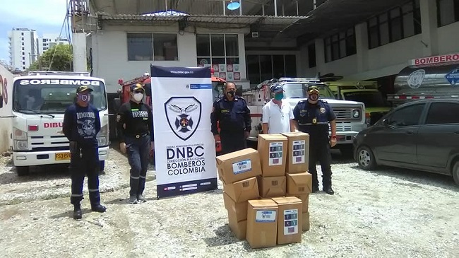 Esta dotación es la segunda entrega que se hace para garantizar la seguridad de los integrantes del Cuerpo de Bomberos del municipio de El Banco, Magdalena.