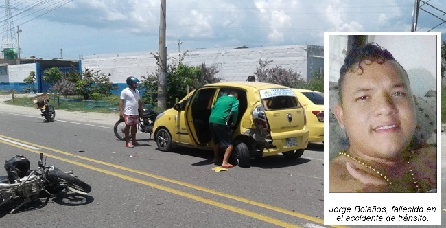 El accidente se presentó en la Troncal del Caribe, cerca a la entrada de Gaira.