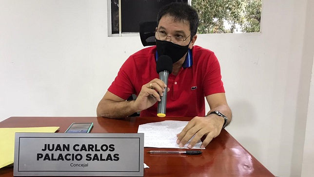La proposición fue presentada por el concejal  Juan Carlos Palacio Salas