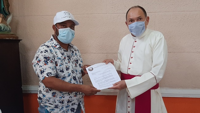 Monseñor Dairo Navarro Escobar presentó ante el Concejo Municipal de Ciénaga la solicitud.