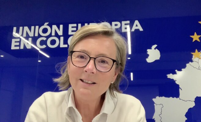 Patricia Llombart, embajadora de la Unión Europea en Colombia.