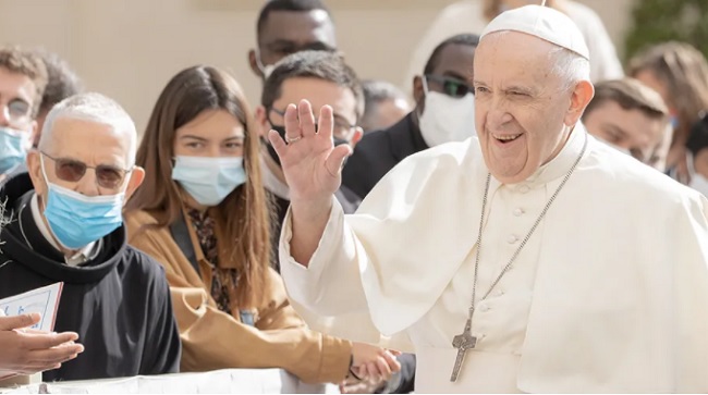 El Papa Francisco en la Audiencia General Foto: Daniel Ibáñez / ACI Prensa