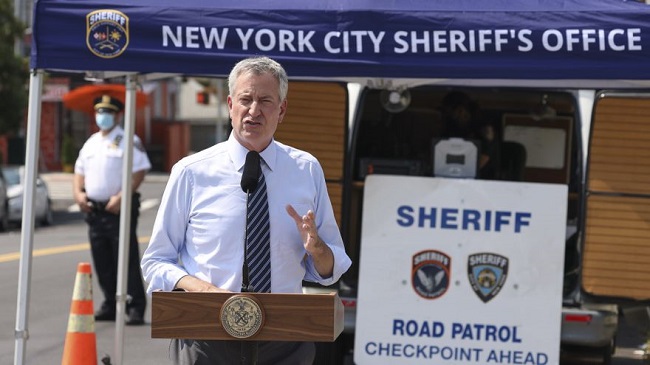 En la imagen, el alcalde de la ciudad de Nueva York, Bill de Blasio. EFE