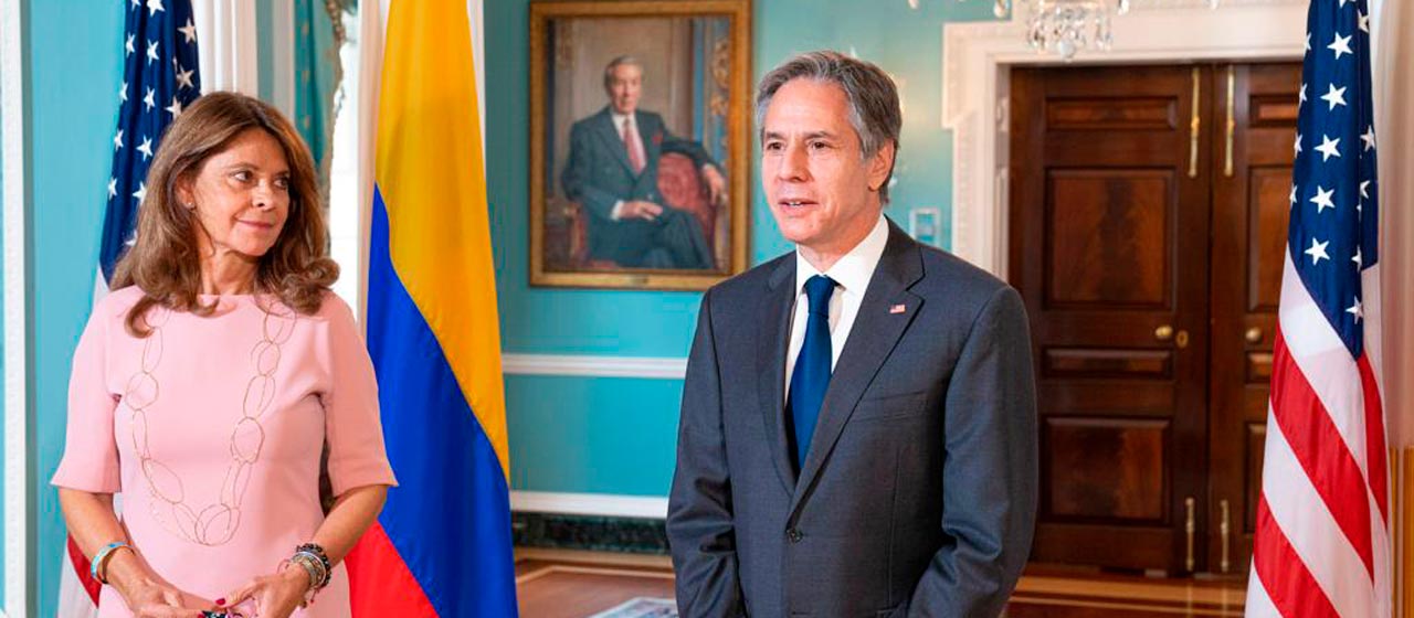 Con el Secretario de Estado de los Estados Unidos, Antony Blinken se reafirmaron los lazos entre Colombia y Estados Unidos, de cara a la consolidación de la democracia y el compromiso de fortalecer y estabilizar a la región.