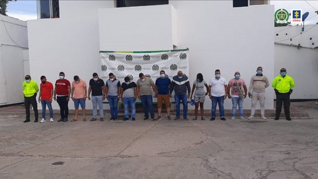 Presuntos implicados en distintos delitos en el norte del país.