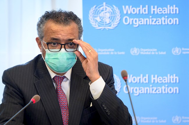 El director general de la OMS Tedros Adhanom Ghebreyesus, en una imagen de archivo. EFE