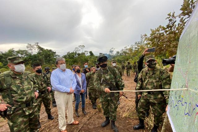En el Guaviare, la Fuerza Pública ha erradicado, en lo corrido de 2021, más de 6 mil hectáreas de cultivos de coca, confirmó el Ministerio de Defensa.