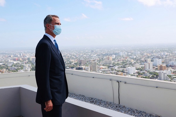 El Rey Felipe VI de España en la ciudad de Barranquilla, durante el Congreso Mundial de Derecho.