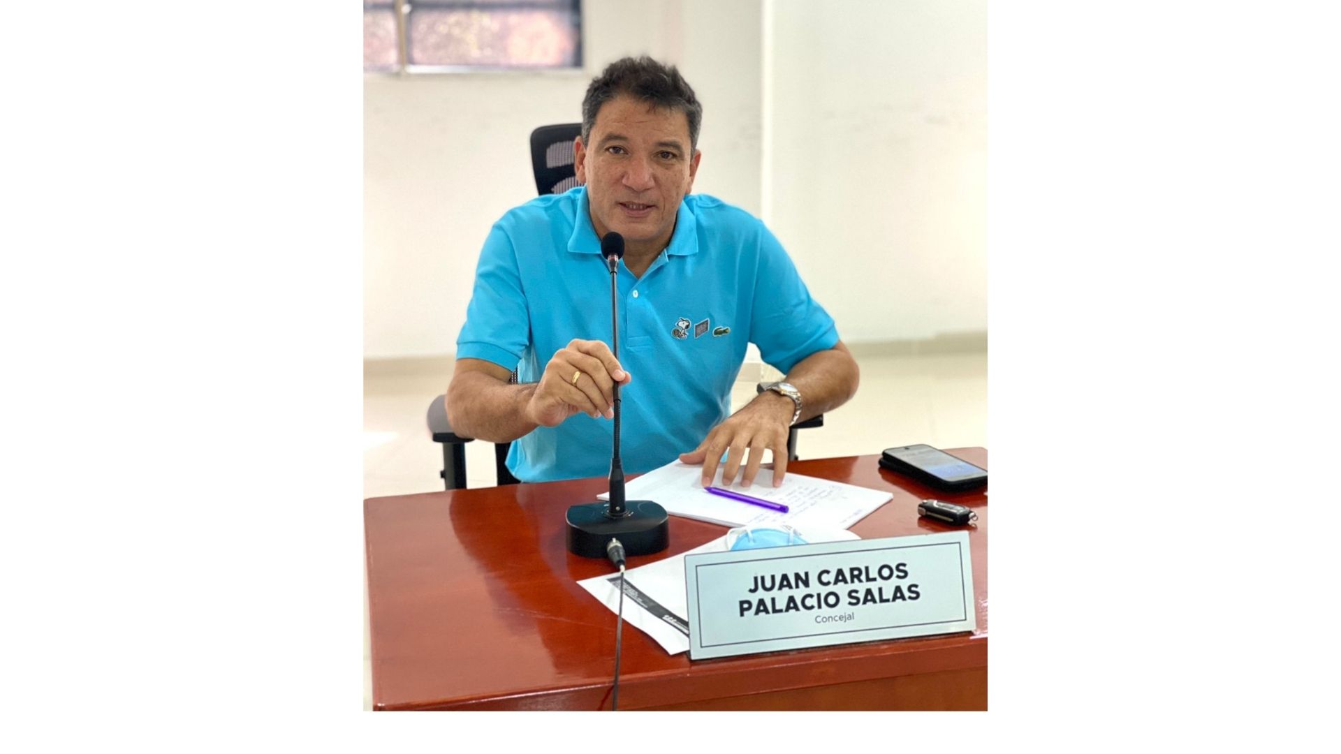 Juan Carlos Palacio, concejal del distrito de Santa Marta.