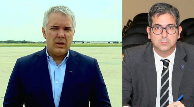 Iván Duque, Presidente de Colombia fue el encargado de anunciar la captura de los presuntos autores materiales muerte del fiscal Pecci.Iván Duque, Presidente de Colombia fue el encargado de anunciar la captura de los presuntos autores materiales muerte del fiscal Pecci.
