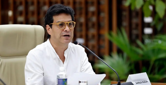 El alto comisionado para la Paz de Colombia, Iván Danilo Rueda