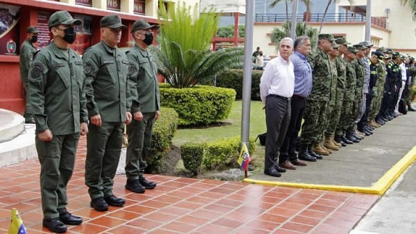 La reunión tuvo lugar en el en el Destacamento 212 de la Guardia Nacional Bolivariana, GNB, ubicada en el estado venezolano del Táchira.