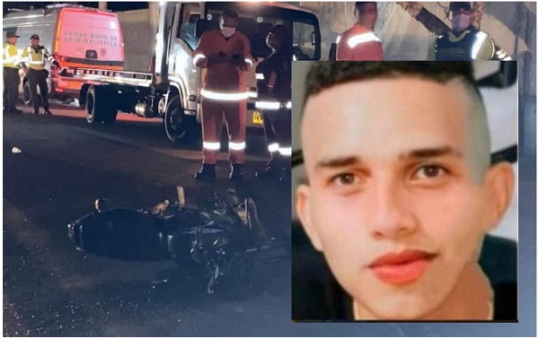 Luis Edinson Guerrero Maestre, joven arrollado por un carro fantasma en la Vía Alterna.