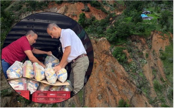 Las ayudas fueron donadas por los habitantes de Popayán, la capital departamental, gracias a una campaña realizada por el Ejército.