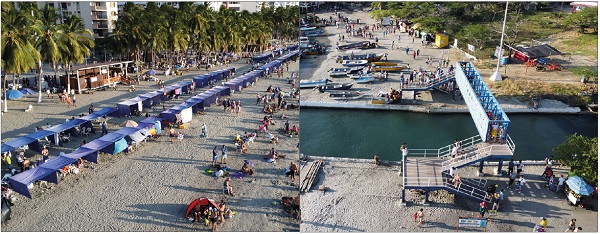 La playa de El Rodadero sigue siendo uno de los atractivos predilecto para turistas de todas partes del mundo que llegan a Santa Marta durante la temporada alta de vacaciones que va hasta el próximo lunes, primer puente festivo del año. Fotos EL INFORMADOR