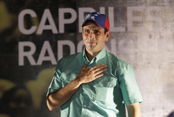 Henrique Capriles, excandidato a la presidencia de Venezuela.