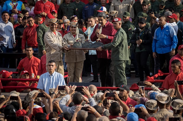 Nicolás Maduro pronuncia un discurso en el que explicó que podría hacer la ‘jugueta’ de adelantar las elecciones. 