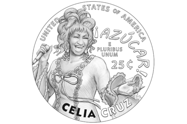Así es la moneda que llevará el rostro de la cantante Celia Cruz. Así es la moneda que llevará el rostro de la cantante Celia Cruz.