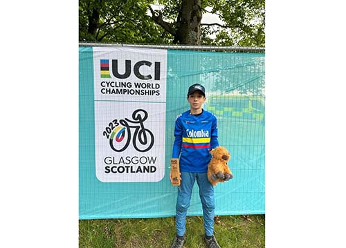 Andrés Miguel María Lacouture logró ubicarse en el pódium en las competentes realizadas en Glasgow.