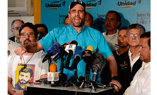 Henrique Capriles, precandidato presidencial de Venezuela.