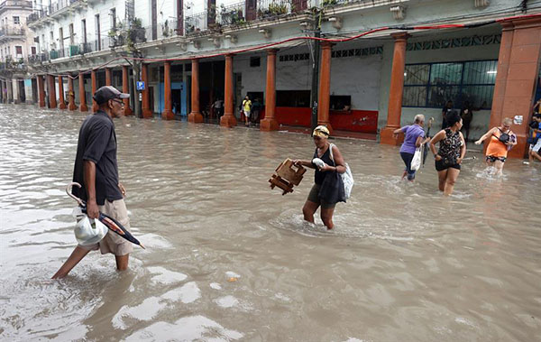 El Instituto de Meteorología reportó este martes vientos de hasta 133 kilómetros por hora en Cuba.