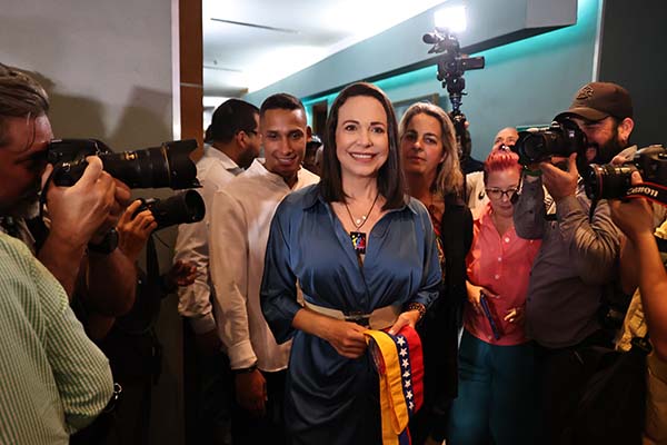María Corina Machado, exdiputada y precandidata presidencial venezolana