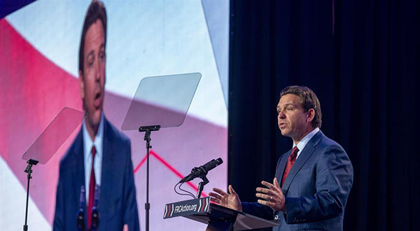Ron DeSantis, republicano gobernador de Florida en los Estados Unidos.