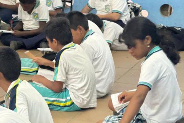 Inicialmente, se necesitaban 450 pupitres, y a pesar de las donaciones y las reparaciones, aún faltan 250 sillas para los estudiantes que asisten en tres jornadas.