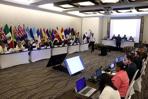 Autoridades y expertos se reúnen para la inauguración de la 46 reunión del Comité de Huracanes de la Región IV de la Organización Meteorológica Mundial.