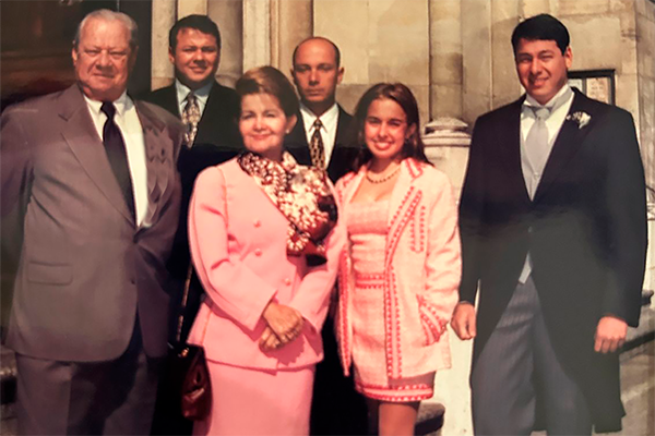 Orlando Vives Campo, Andrés, Orlando José, Olga Prieto de Vives, Verónica y Santiago
