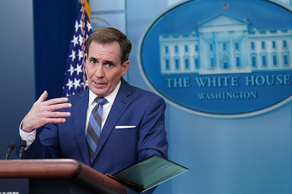 John Kirby, portavoz de la Casa Blanca de Estados Unidos.
