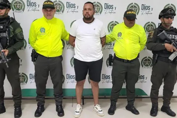 Luis Alberto Furnieles Garcés, alias ‘García’ o ‘Granados’, capturado por la Policía Nacional.