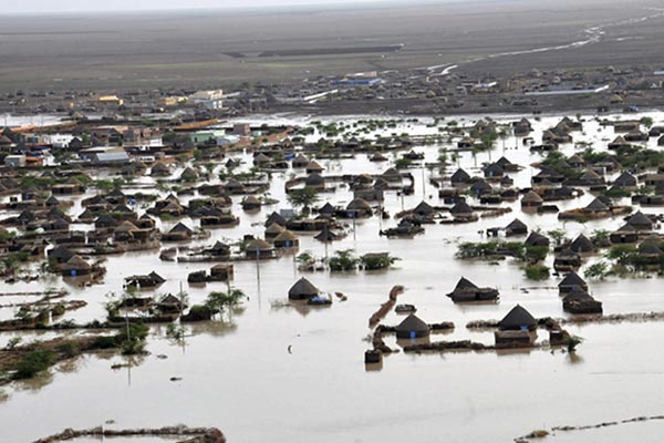 Las inundaciones han dañado más de 400 casas en el campo de refugiados de Shagarab fronterizo con Etiopía.