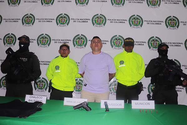 Jesús Antonio Arboleda Castañeda, capturado en operativo de la Policía Metropolitana de Santa Marta.