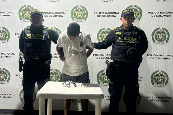 Detenido en Santa Marta por  porte ilegal de arma