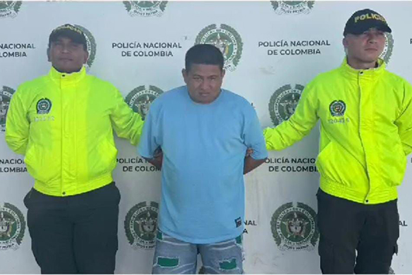 Jesús Vázquez fue capturado por la Policía Metropolitana de Santa Marta por el homicidio de Elizabeth Barrios Pertuz.