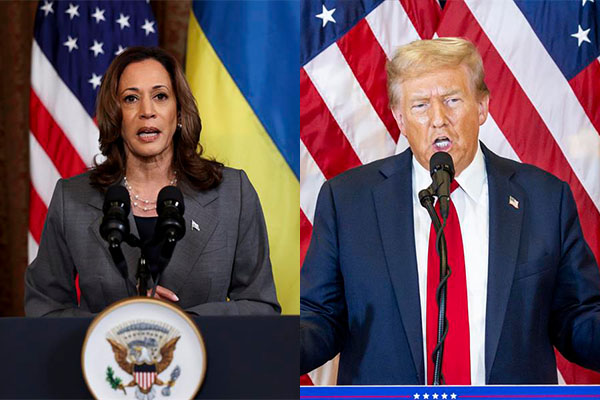 Kamala Harris por los demócratas y Donald Trump, por los republicanos, candidatos a la presidencia de los Estados Unidos.