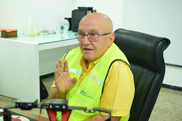 Ingeniero Domingo Chinea, presidente de la Sociedad Portuaria de Santa Marta.