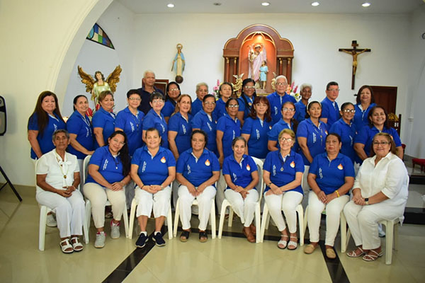 En la gráfica la comunidad de la capilla San Rafael.