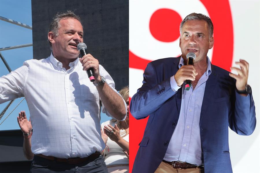 Yamandú Orsi, candidato del Frente Amplio y Álvaro Delgado, candidato oficialista, listos para las elecciones presidenciales en Uruguay.