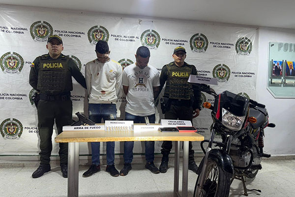 Esteban Bornachera y Ronald Romaní, capturados por la Policía Metropolitana de Santa Marta
